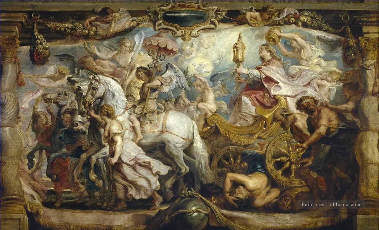 Le triomphe de l’église Peter Paul Rubens Peintures à l'huile